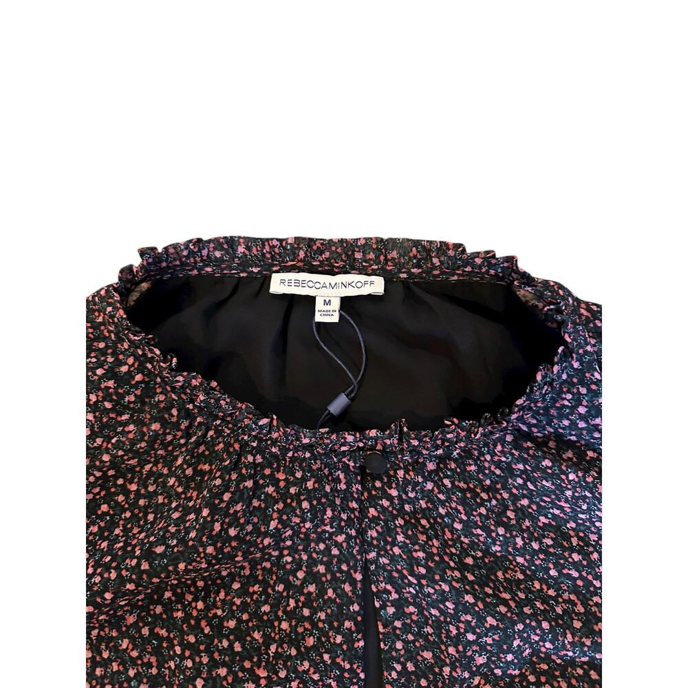 NWOT Rebecca Minkoff Floral Boho Mini Dress – M Cottagecore Romantic DateNight - Picture 2 of 8